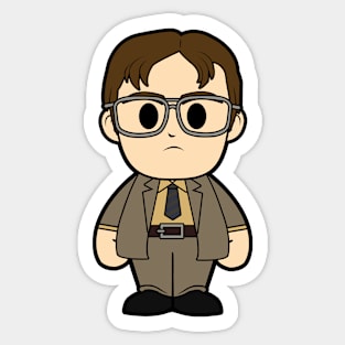 dwight schrute the office chibi Sticker